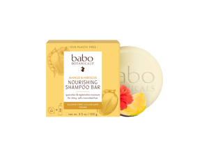 Front of pack Nourishing Mango & Hibiscus Shampoo Bar - Babo Botanicals