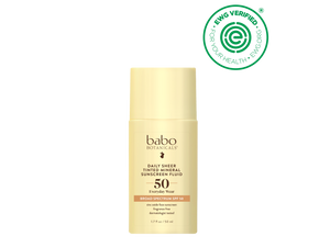 Daily Sheer Tinted Mineral Sunscreen Fluid SPF50 - Babo Botanicals