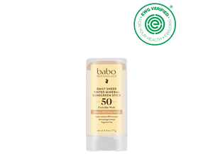 Daily Sheer Mineral Tinted Sunscreen Stick SPF50 - Babo Botanicals