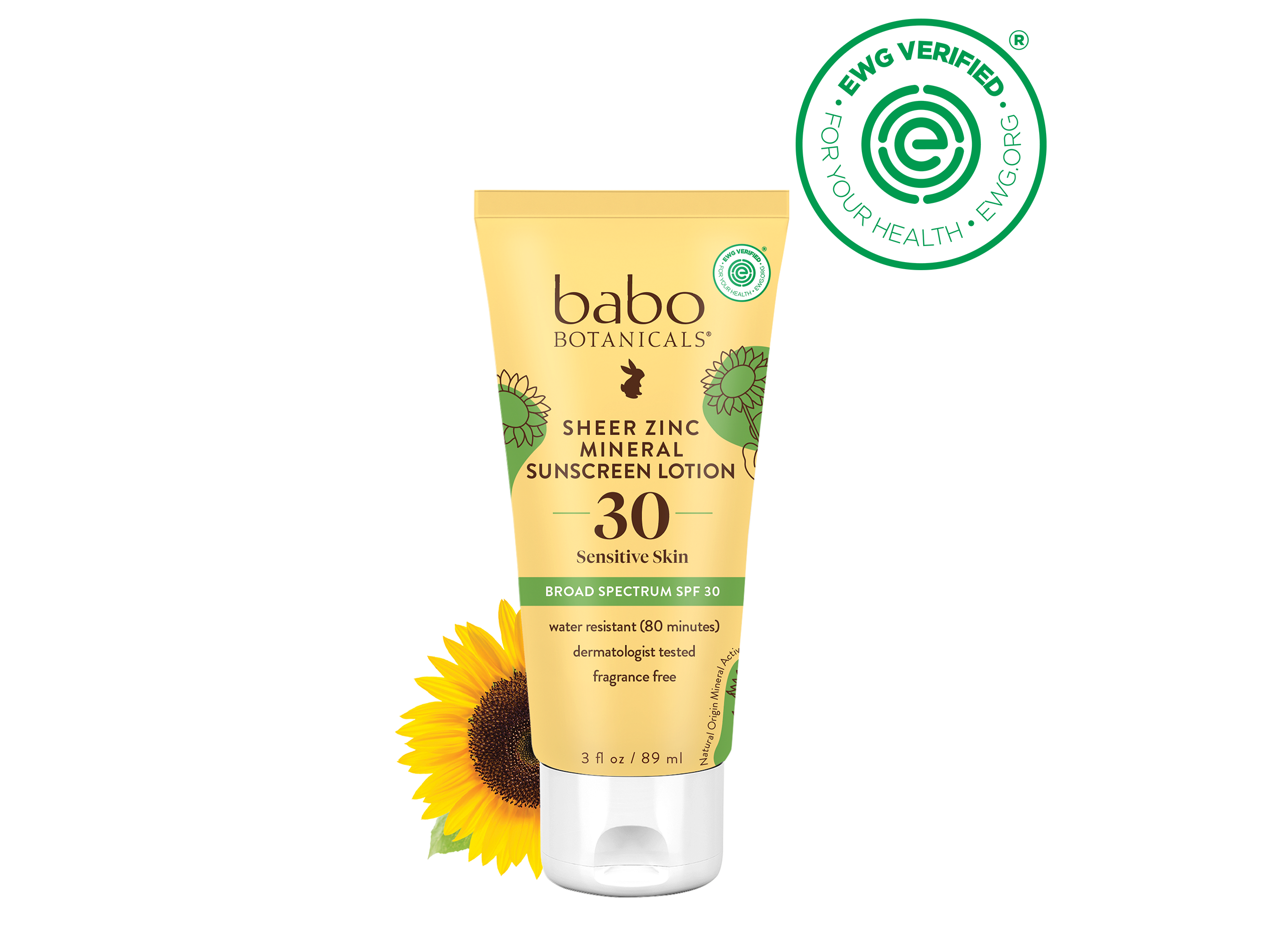 Babo Botanicals- Sheer Zinc Mineral sunscreen lotion spf30