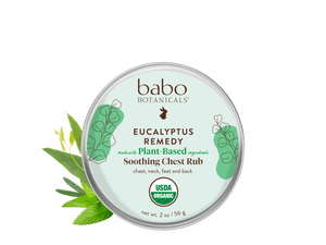 Eucalyptus Remedy Organic Soothing Chest Rub - Babo Botanicals