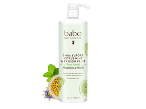 Swim & Sport Citrus Mint & Passion Fruit Shampoo & Wash - 32oz - Babo Botanicals