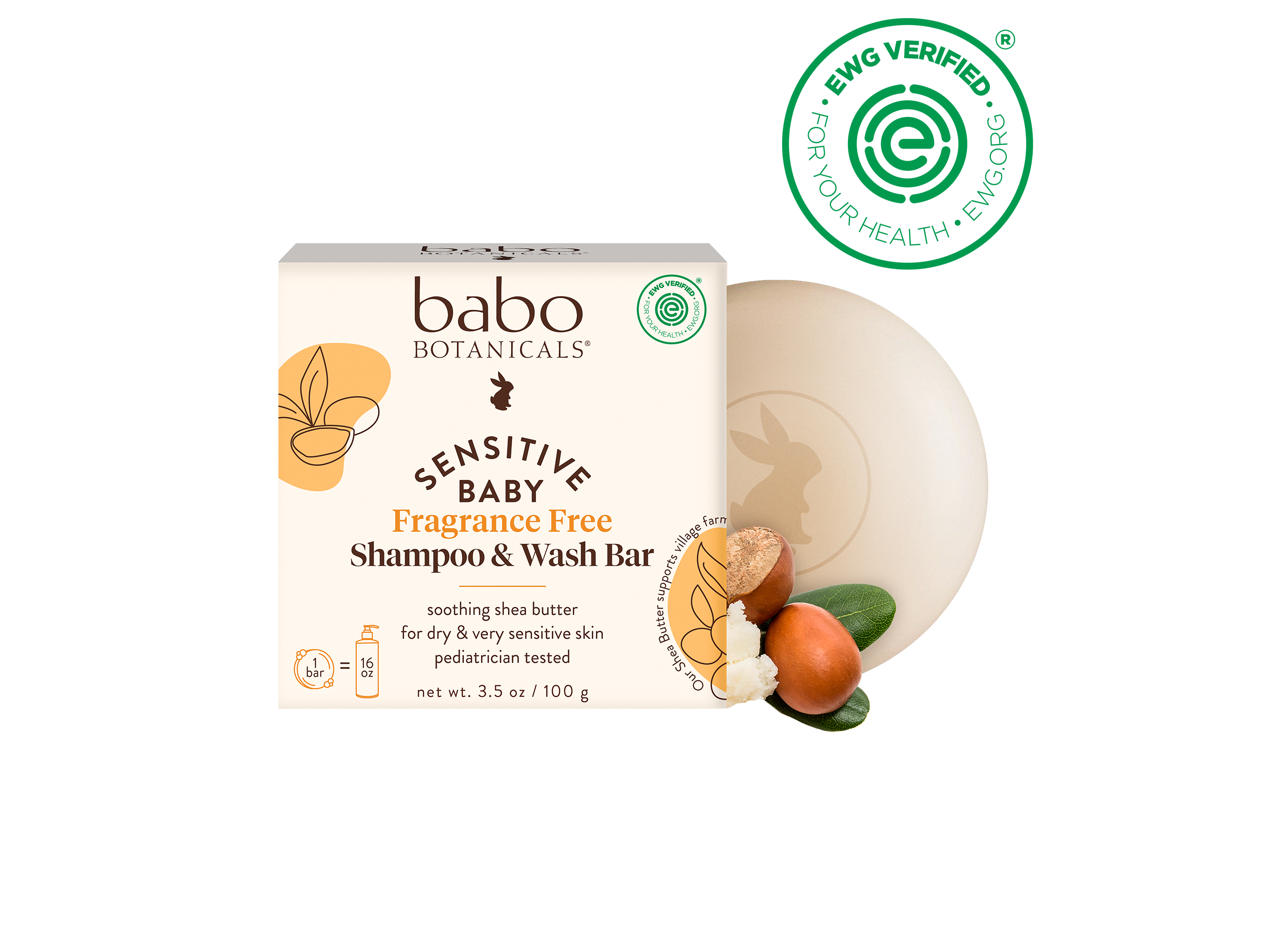 Eco-Baby Solid Shampoo & Wash Bar