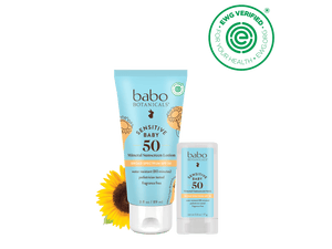 Sensitive Baby Mineral Sunscreen SPF50 Set - Babo Botanicals