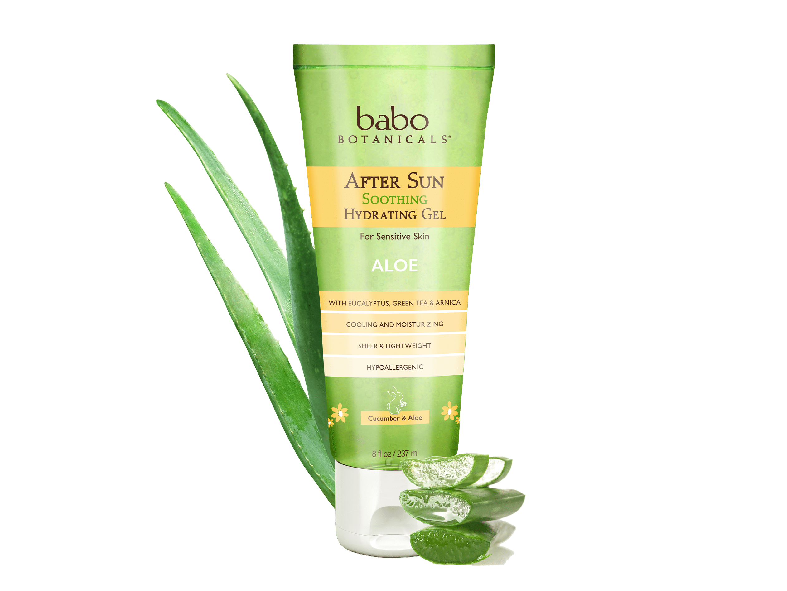 After Sun Soothing Hydrating Aloe Gel - Babo Botanicals