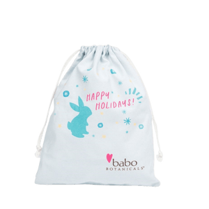 Babo Botanicals Holiday Gift Bag -100% Cotton - Babo Botanicals