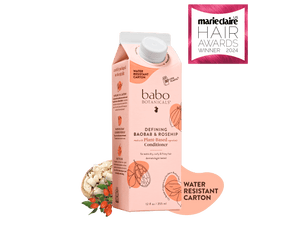 Babo Botanicals- Defining Baobab & Rosehip conditioner- water resistant carton- Marie Claire Hair awards winner 2024