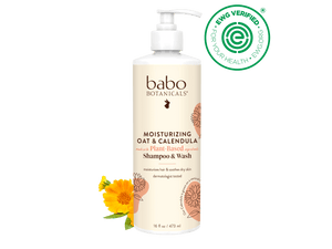 Moisturizing Oat & Calendula Shampoo & Wash - 16oz - Babo Botanicals - EWG verified