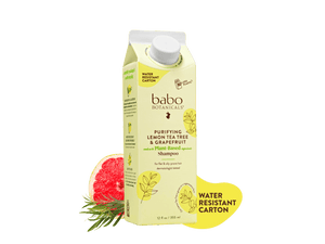 Babo Botanicals-Purifying Lemon Tea Tree & Grapefruit- Water resistant carton