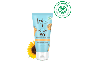 Sensitive Baby Mineral Sunscreen Lotion SPF50 - Babo Botanicals