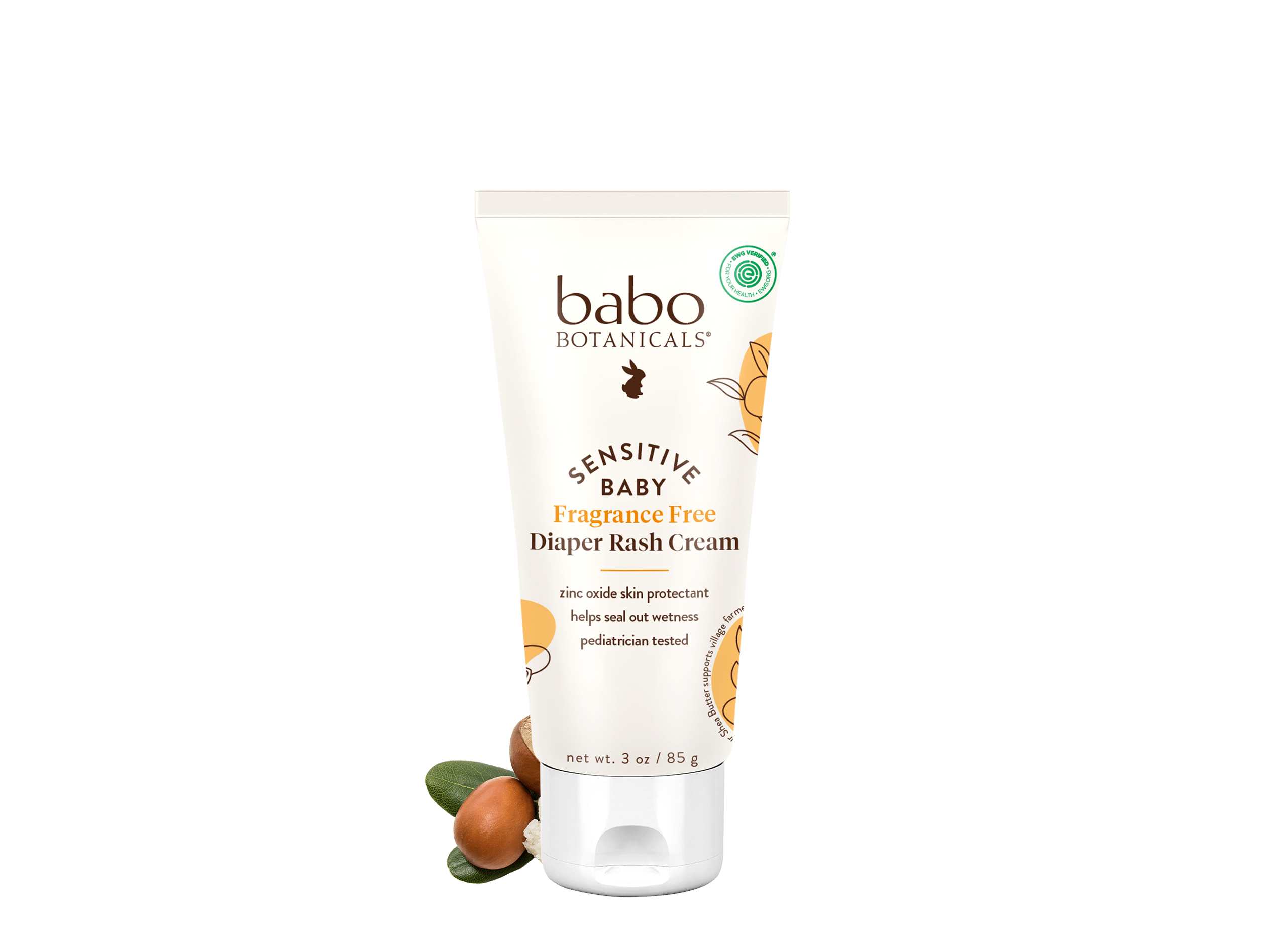 Sensitive Baby Zinc Diaper Rash Cream 3oz - Babo Botanicals