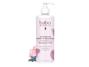 Smoothing Berry & Primrose Shampoo & Wash - 16oz - Babo Botanicals