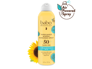 Super Shield Mineral Sunscreen Spray SPF50 - Babo Botanicals