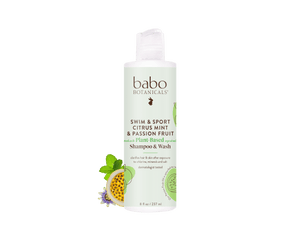 Swim & Sport Citrus Mint & Passion Fruit Shampoo & Wash - 8oz - Babo Botanicals