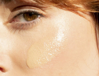 Woman with dewy skin