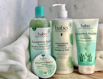 Mom getting all bath essentials ready for baby