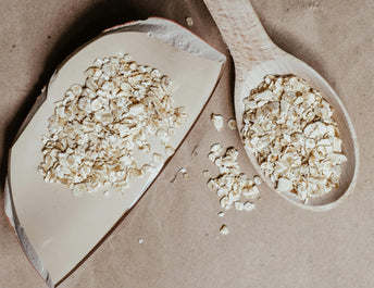 bowl and dry oatmeal