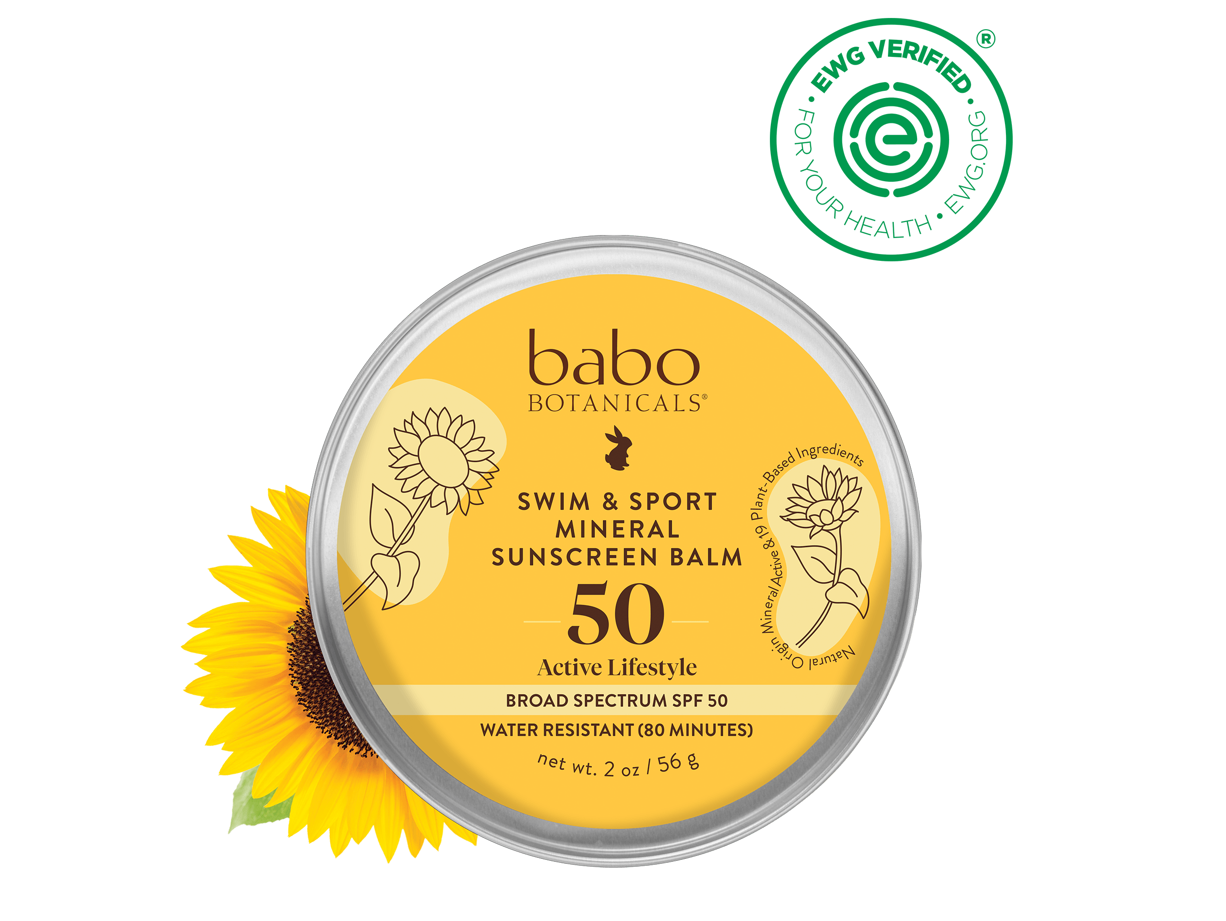 Sunscreen Balm - Sport & Swim Mineral SPF 50 Balm