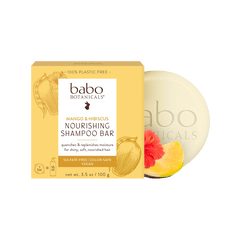 Front of pack Nourishing Mango & Hibiscus Shampoo Bar - Babo Botanicals