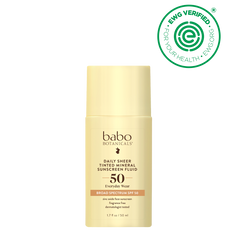 Daily Sheer Tinted Mineral Sunscreen Fluid SPF50 - Babo Botanicals