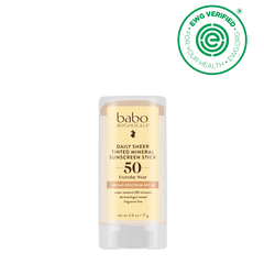 Daily Sheer Mineral Tinted Sunscreen Stick SPF50 - Babo Botanicals