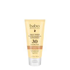 Daily Sheer Tinted Mineral Sunscreen Lotion SPF30 - Babo Botanicals