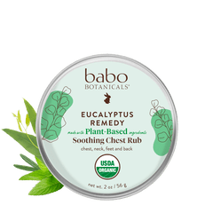 Eucalyptus Remedy Organic Soothing Chest Rub - Babo Botanicals