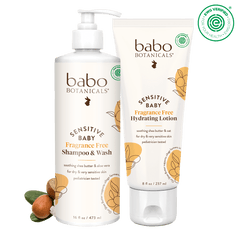 Sensitive Baby Shampoo & Lotion Set - Babo Botanicals
