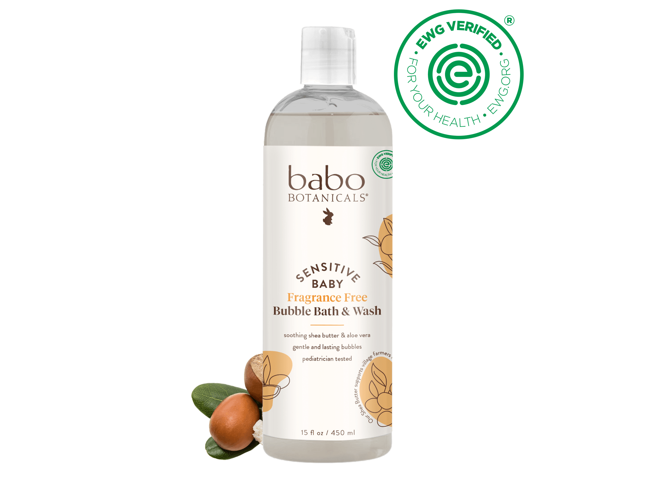 Unscented Baby Bubble Bath for Sensitive Skin