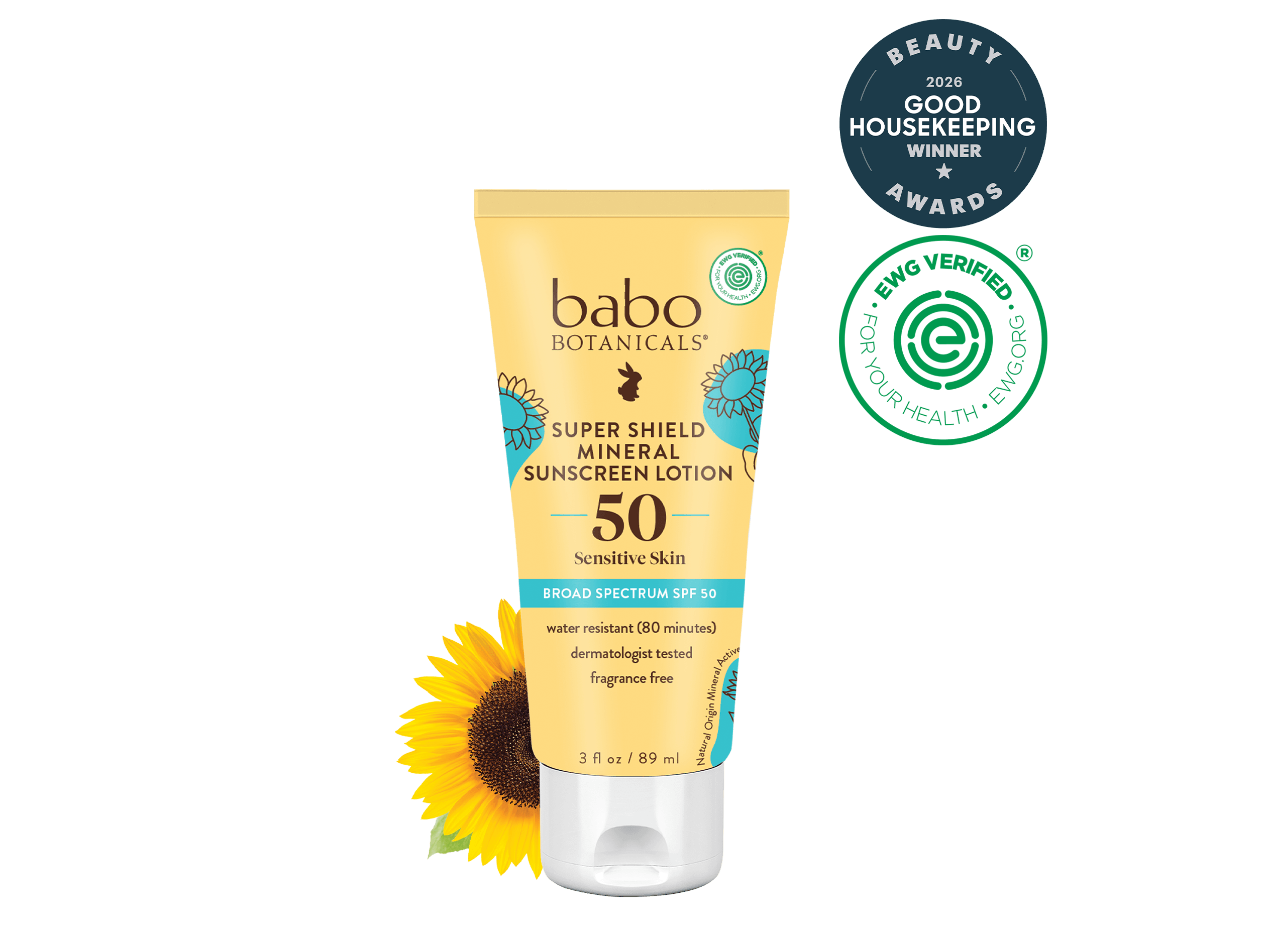 Babo Botanicals Sheer Mineral Sunscreen Lotion SPF 50