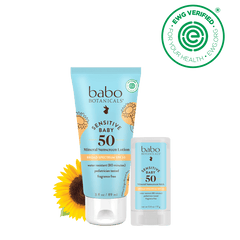 Sensitive Baby Mineral Sunscreen SPF50 Set - Babo Botanicals