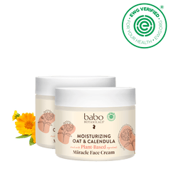 Moisturizing Oat & Calendula Miracle Face Cream Duo - Babo Botanicals