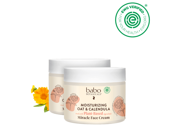 Moisturizing Oat & Calendula Miracle Face Cream Duo - Babo Botanicals