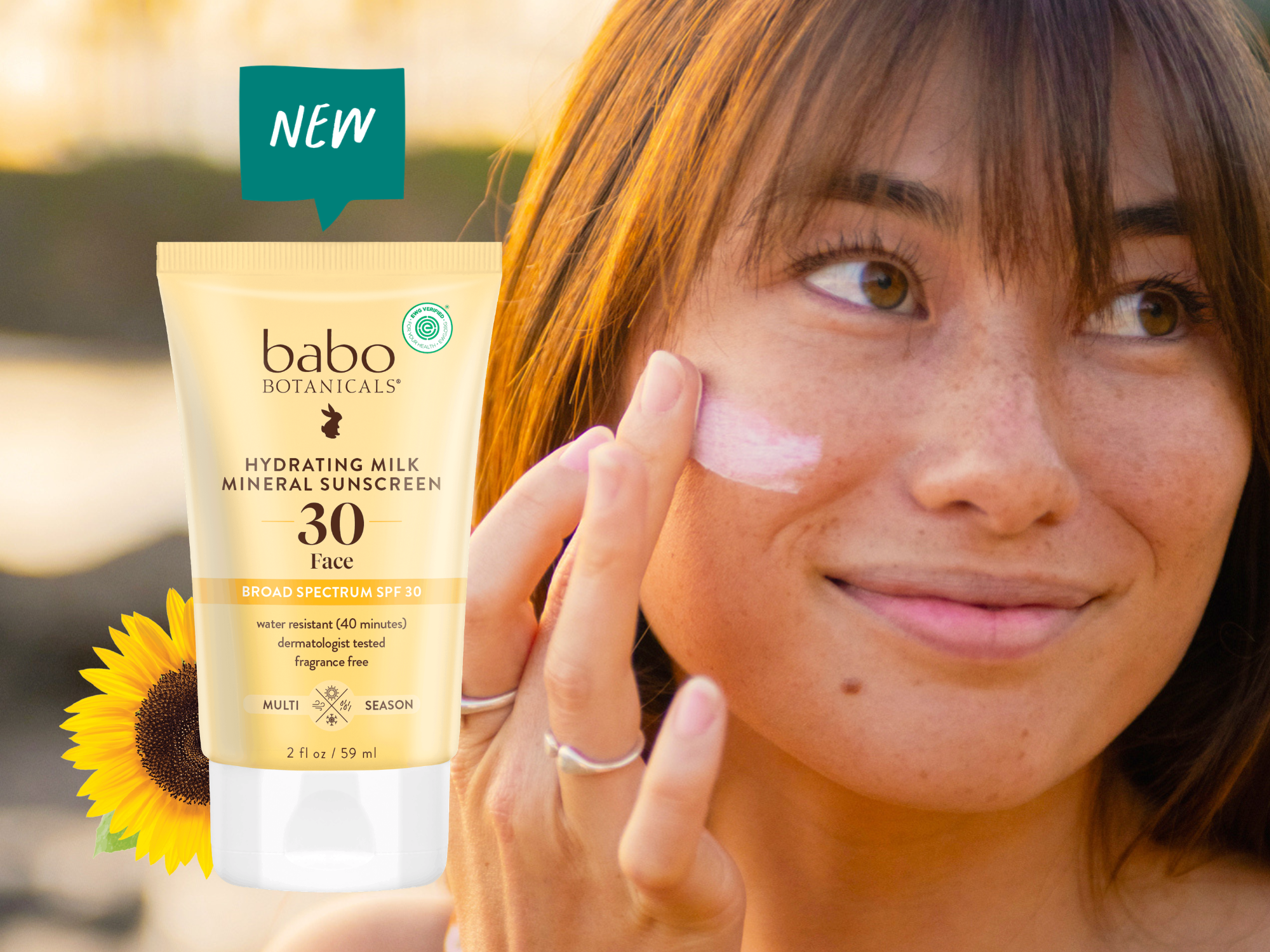 New: Hydrating Milk Mineral Face Sunscreen SPF30