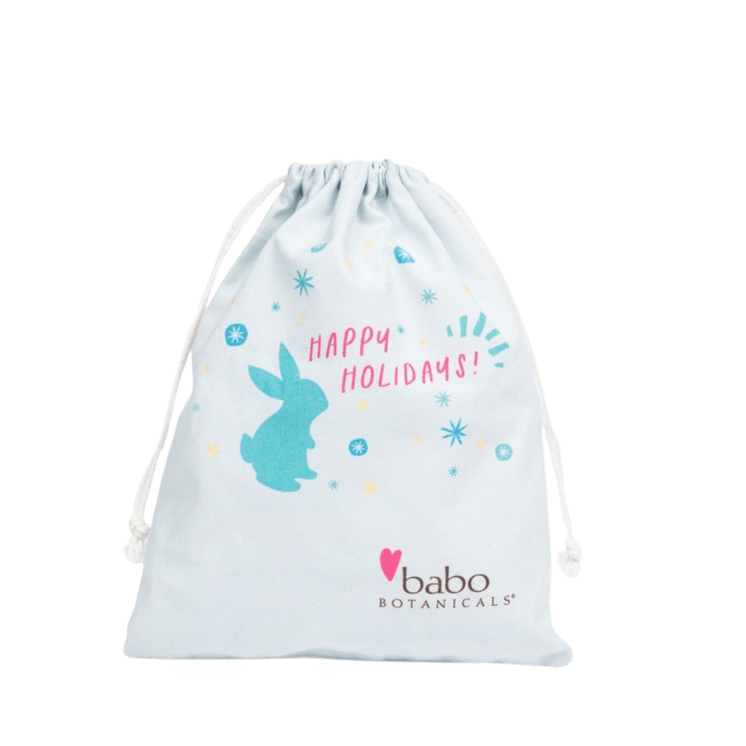Babo Botanicals Holiday Gift Bag -100% Cotton - Babo Botanicals