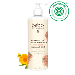 Moisturizing Oat & Calendula Shampoo & Wash - 16oz - Babo Botanicals - EWG verified