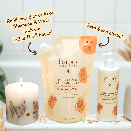 Moisturizing Shampoo & Wash Refill 32oz rollover image