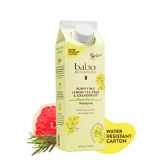Babo Botanicals-Purifying Lemon Tea Tree & Grapefruit- Water resistant carton