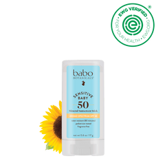 Sensitive Baby Mineral Sunscreen Stick SPF50 - Babo Botanicals