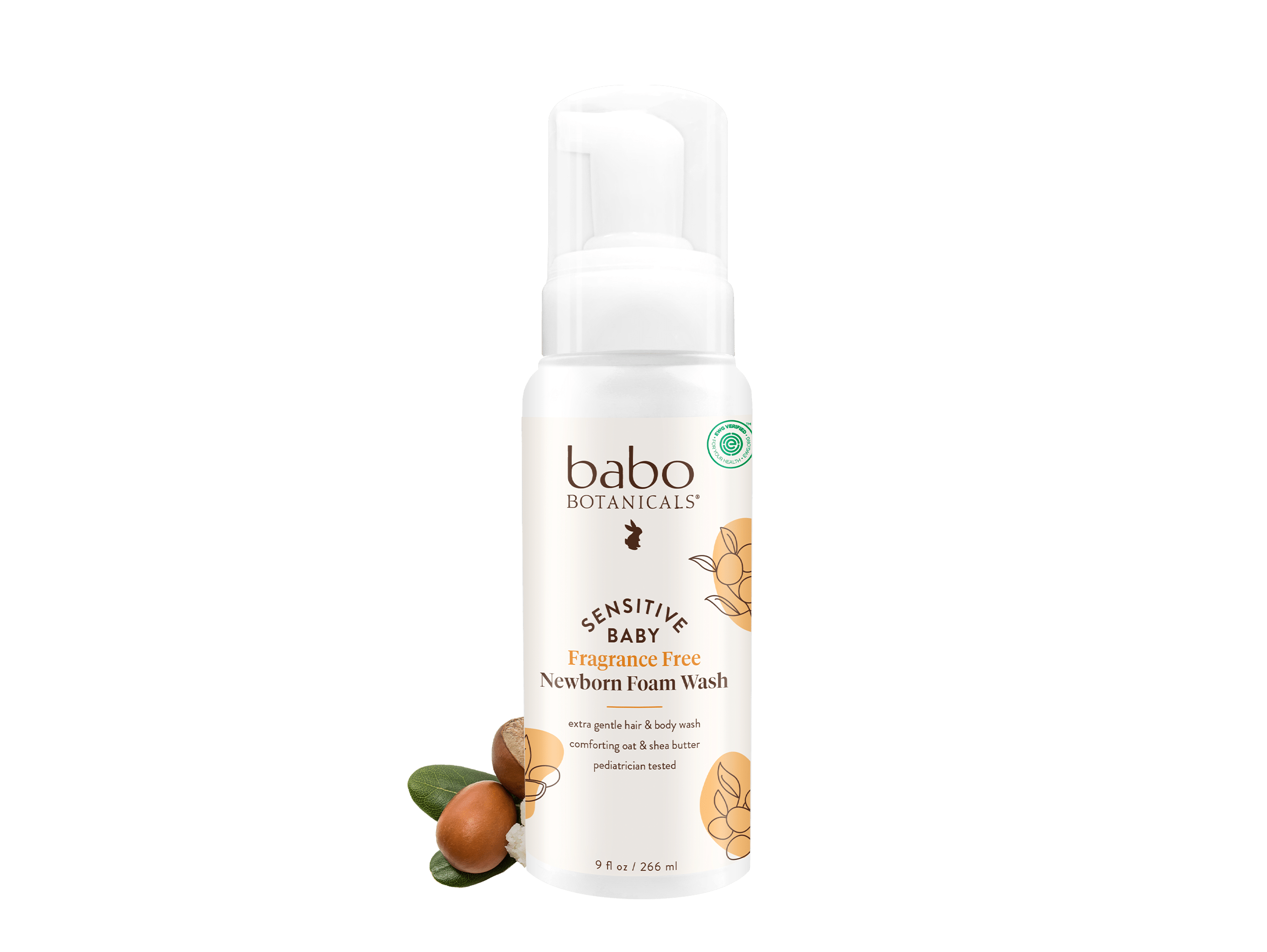 Fragrance Free Baby Wash for Sensitive Skin Babo Botanicals