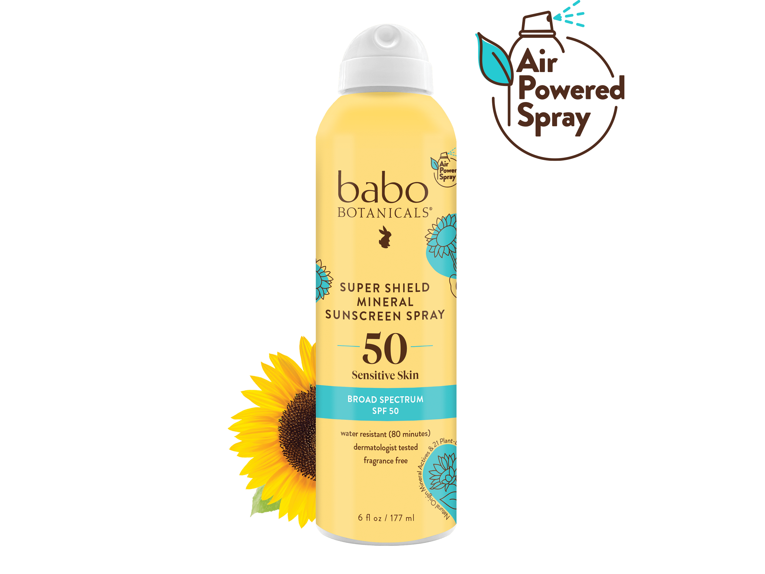 Sheer Mineral Sunscreen Spray SPF 50 Babo Botanicals