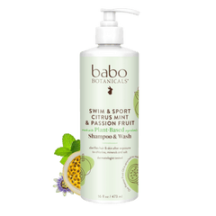 Swim & Sport Citrus Mint & Passion Fruit Shampoo & Wash - 16oz - Babo Botanicals