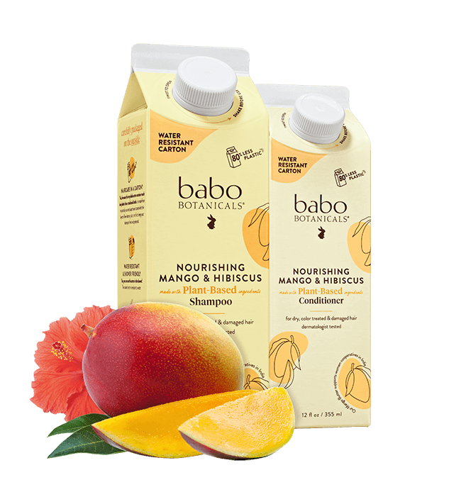Babo Botanicals- Product images for Nourishing shampoo and conditioner