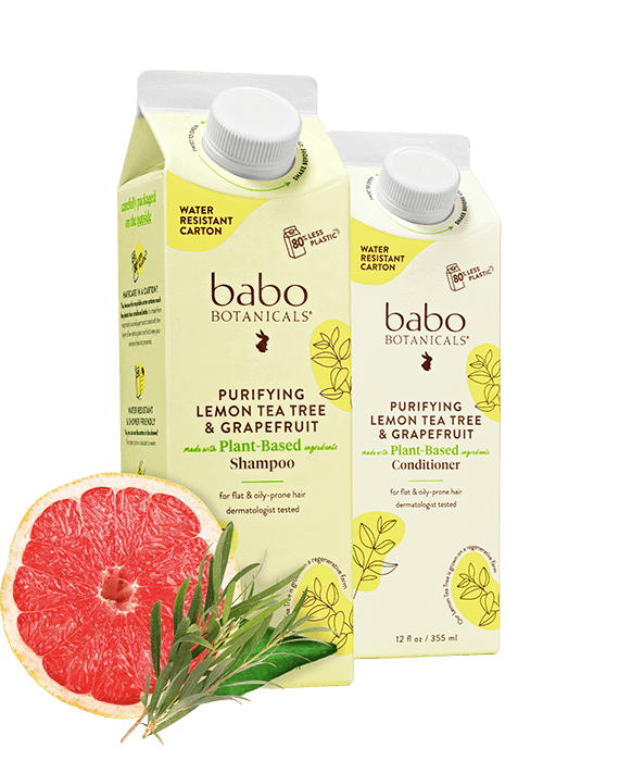 Babo Botanicals- Product images for Purifying shampoo and conditioner