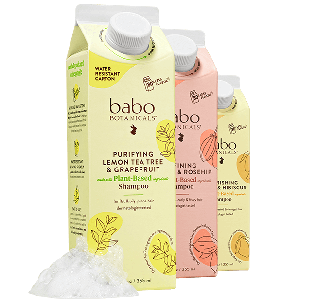 Babo Botanicals- Product images for Purifying, Nourishing and Defining shampoo