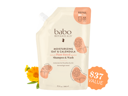 Moisturizing Shampoo & Wash - 32oz Refill - Babo Botanicals
