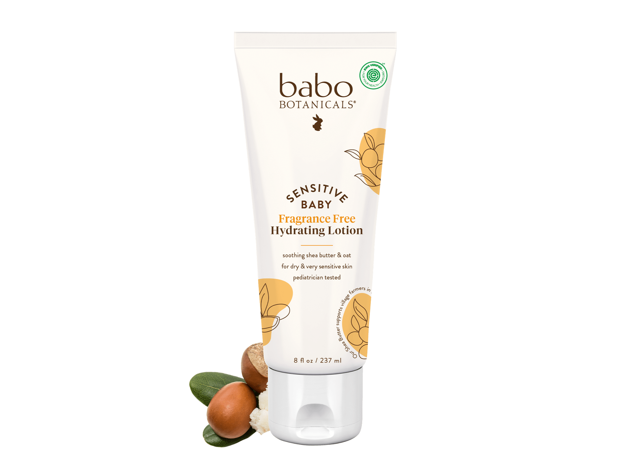 Sensitive Baby Fragrance-Free Hydrating Baby Lotion - Babo Botanicals