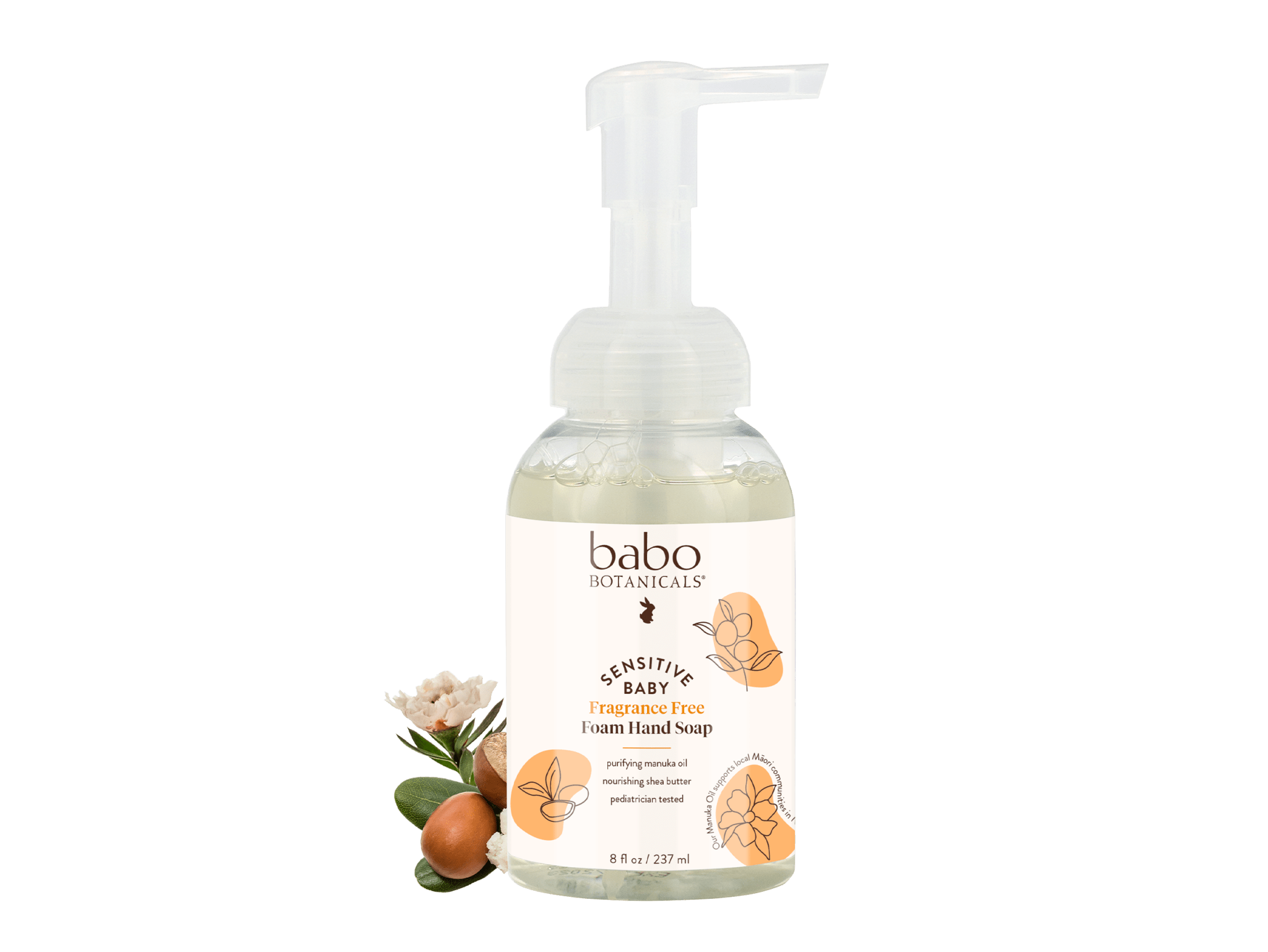 Sensitive Baby Fragrance-Free Hand Soap Foam - Babo Botanicals