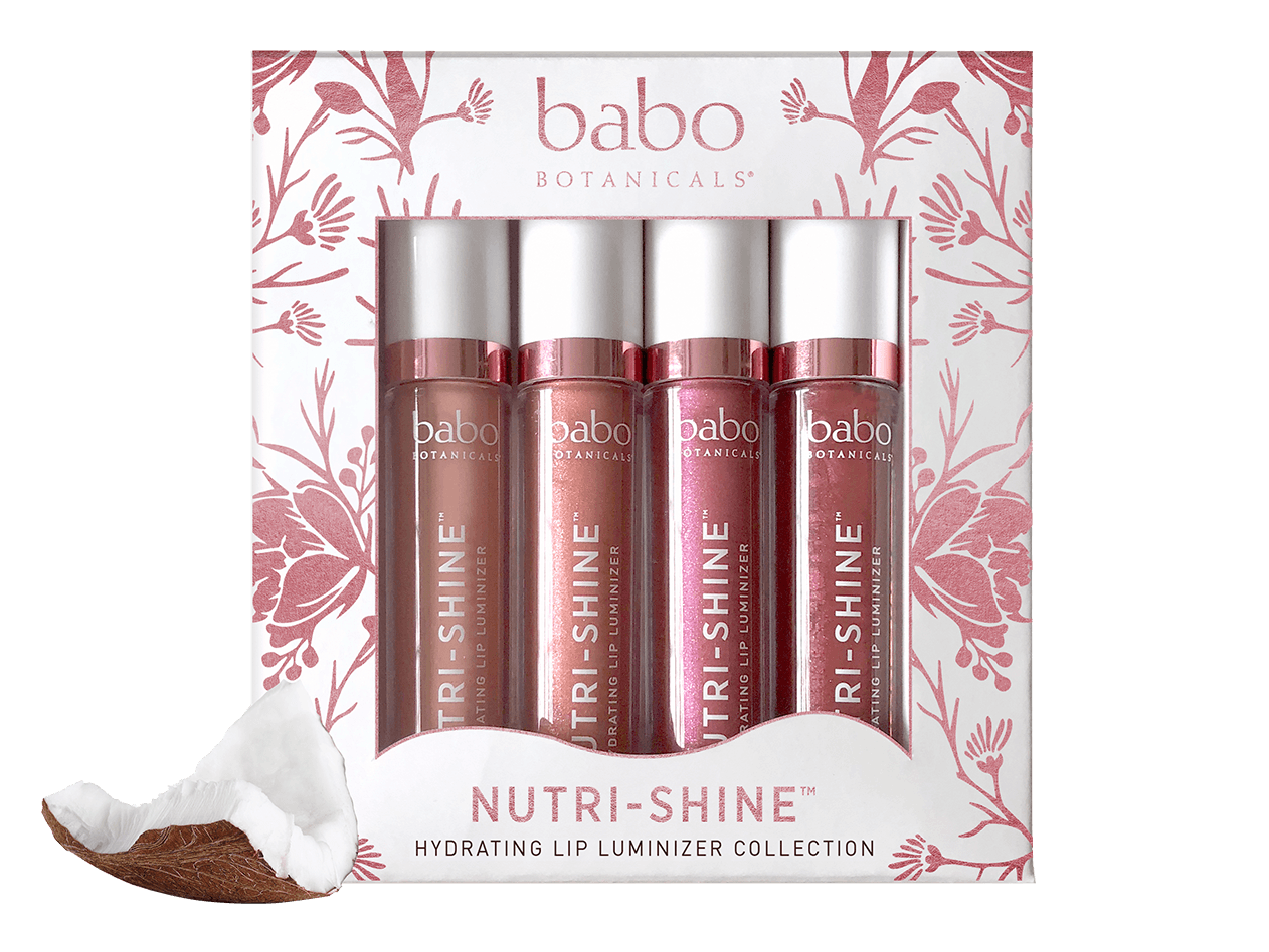 Nutri-Shine Luminizer Vegan Lip Gloss Gift Set (4-Pack) Lip Care Babo Botanicals 